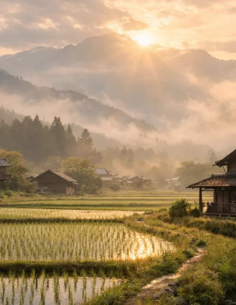 Japan traditional field